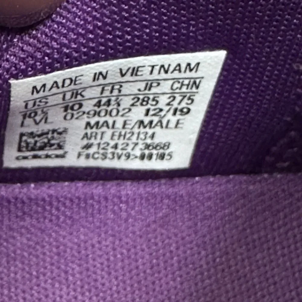 Adidas D.O.N.‎ Issue #1 Joker Purple And Black Size 10.5 029002 12/19